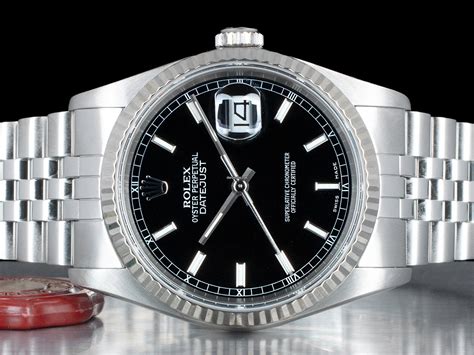 rolex datejust nero usato|Rolex Datejust 36 Nero Jubilee 16234 Royal Black Onyx.